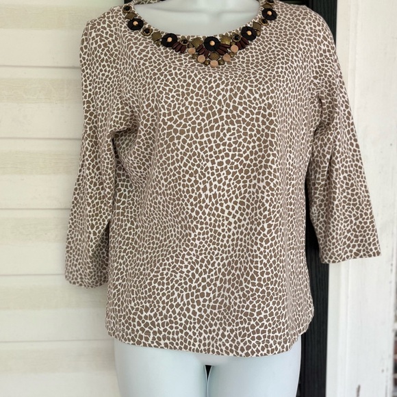 Women’s Ruby Rd lightweight embellished top. size PM - Picture 2 of 5